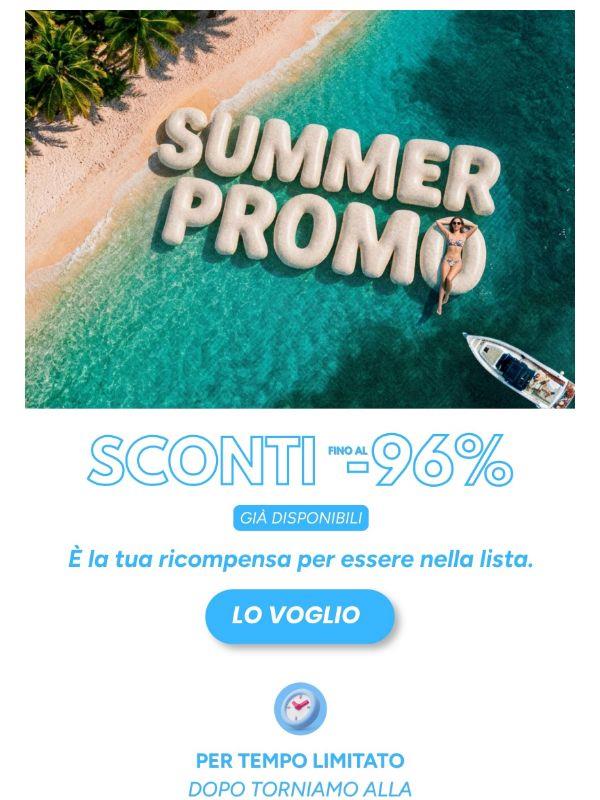 GLI SCONTI DELL’ESTATE 🌴