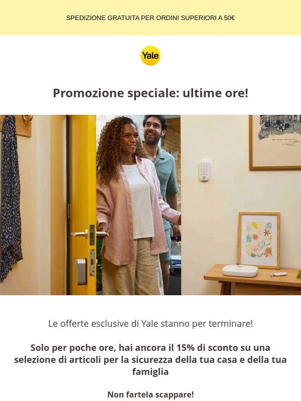 15% di sconto: ultime ore!