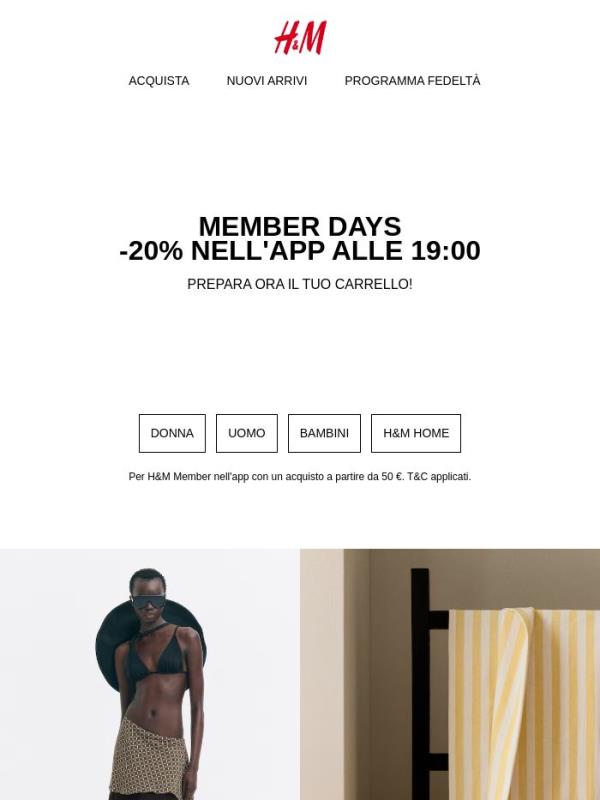 Oggi: -20% nell'app alle 19:00​
