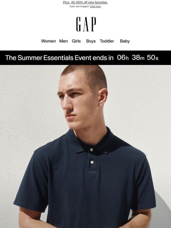 Hours to go: 50% off dresses, polos & more