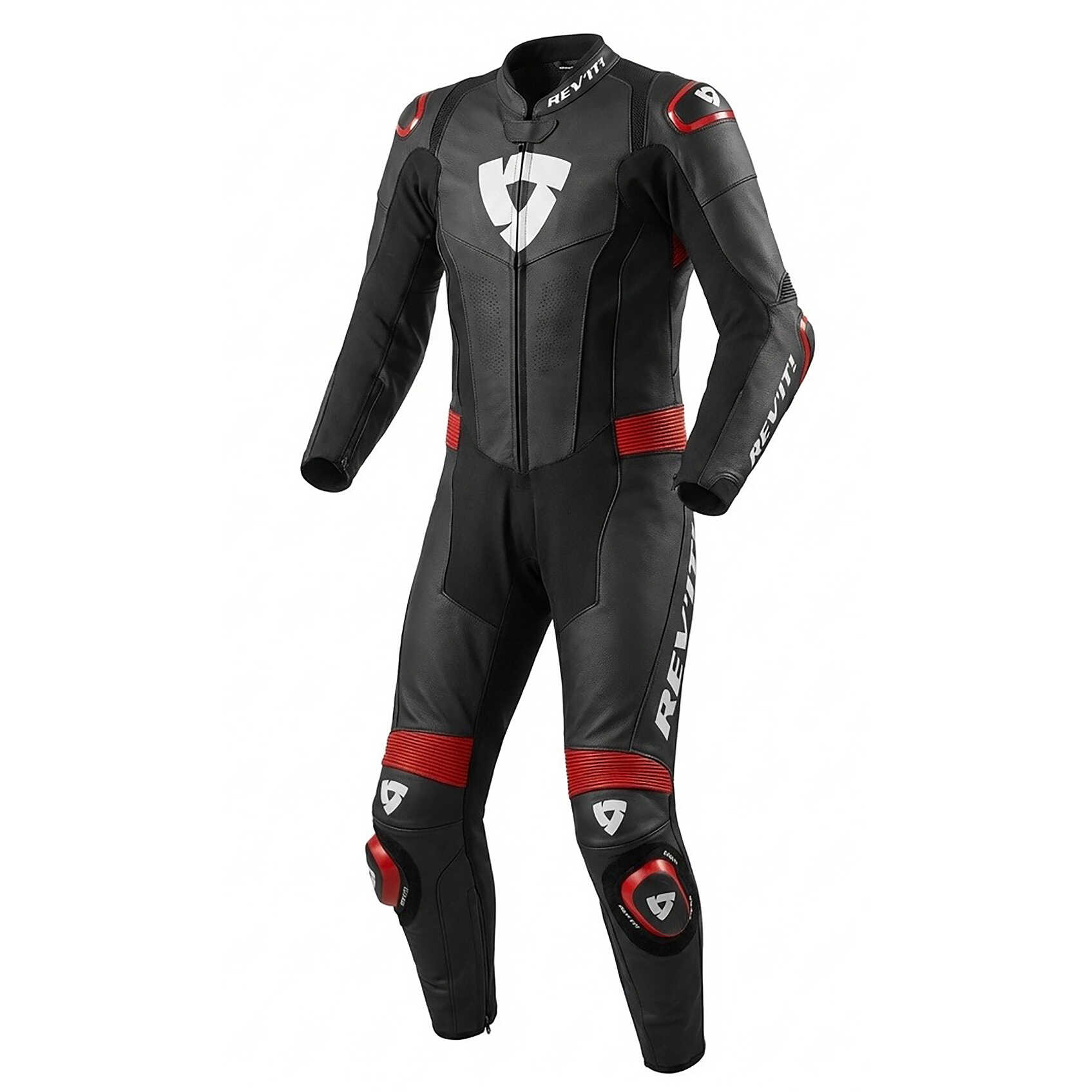 Tuta Moto Intera Rev’it Fighter Nero Rosso