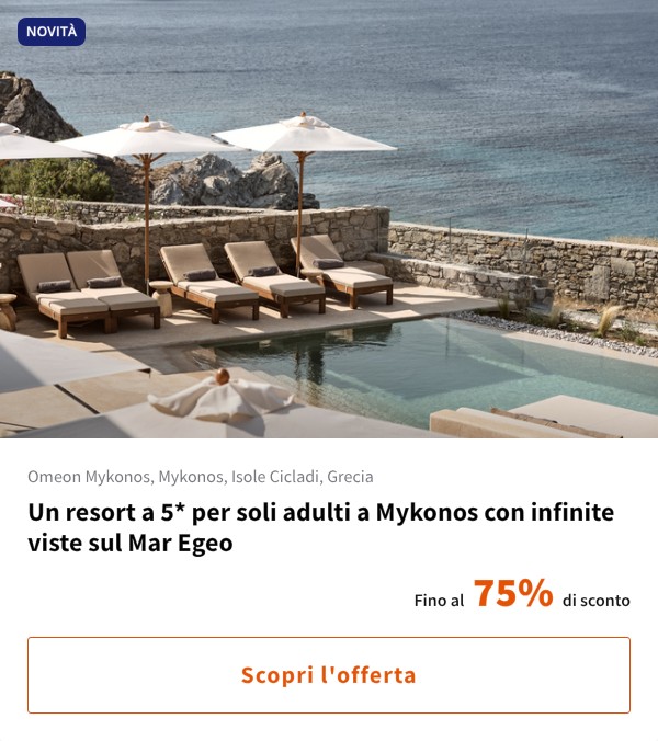Un resort a 5* per soli adulti a Mykonos con infinite viste sul Mar Egeo
