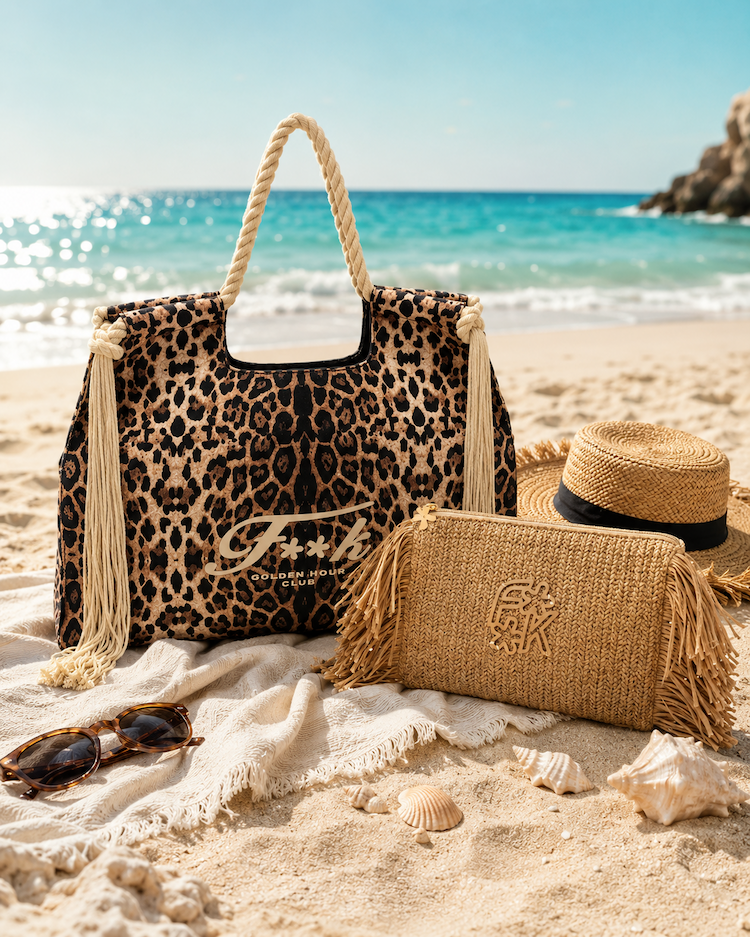 F**K Borsa mare leopardata