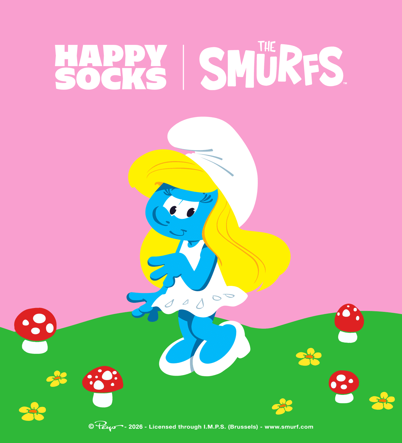 SS26 I Puffi x Happy Socks