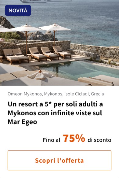 Un resort a 5* per soli adulti a Mykonos con infinite viste sul Mar Egeo