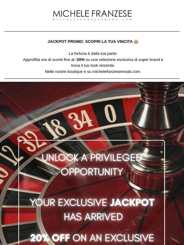 JACKPOT PROMO: SCOPRI LA TUA VINCITA 🎰