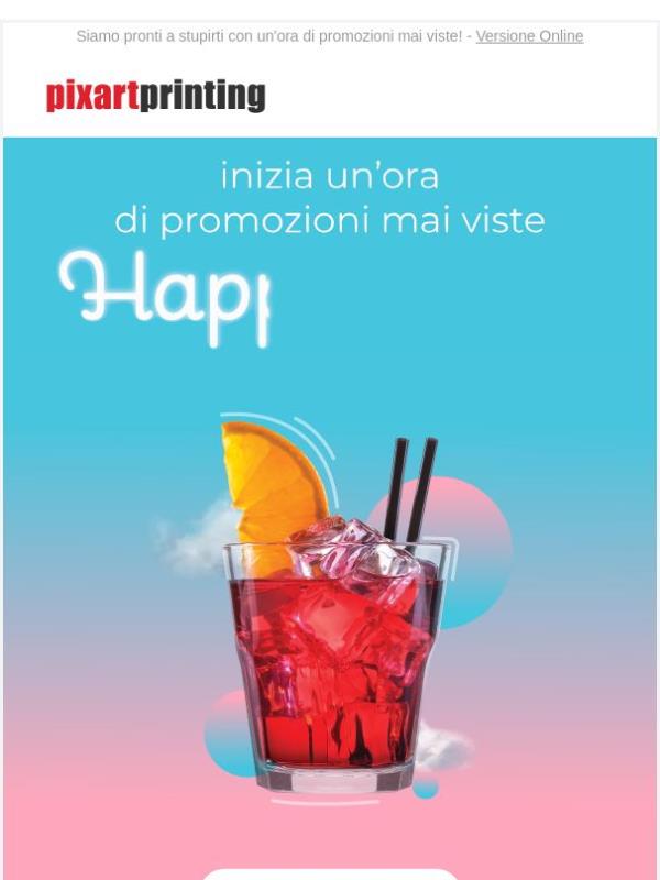Lanciati in un mondo di offerte imperdibili! La Happy Hour è iniziata!
