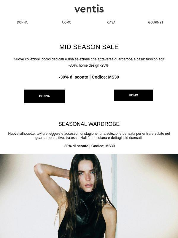 Mid Season Sale: -30% fashion & design