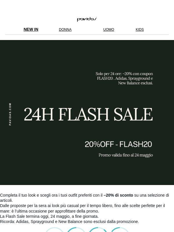 24H  –20% FLASH SALE