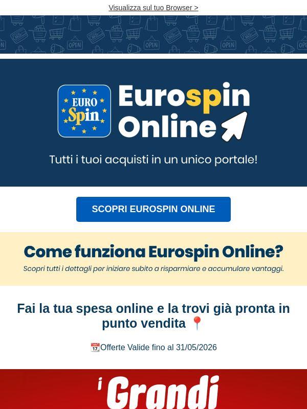 Tutto, ma proprio TUTTO a portata di clic con Eurospin Online!