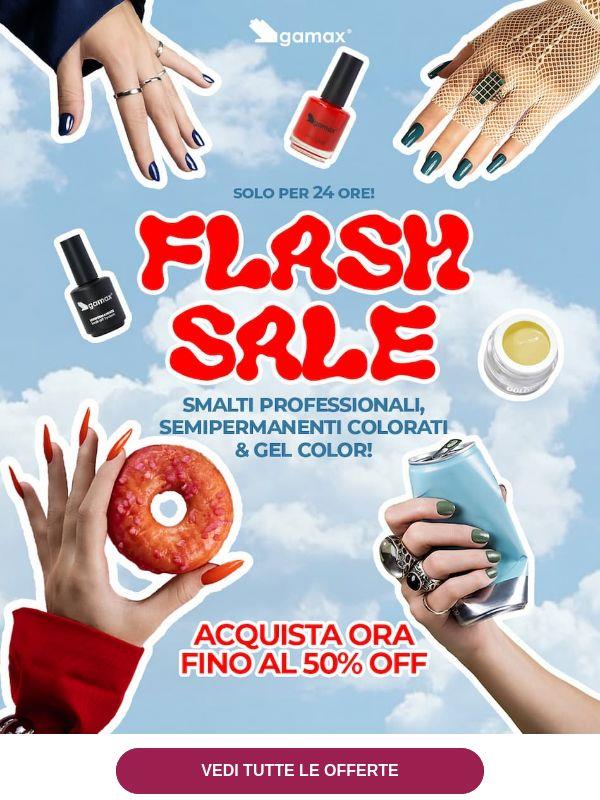 ⭐ FLASH SALE: -50% su smalti. Finisce a mezzanotte.