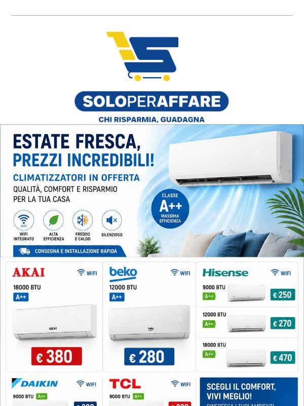 SCONTI FINO AL 40% SUI CLIMATIZZATORI