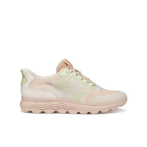 Geox Spherica Plus Sneakers Donna Bassa in Tessuto Sabbia