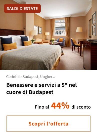 Benessere e servizi a 5* nel cuore di Budapest