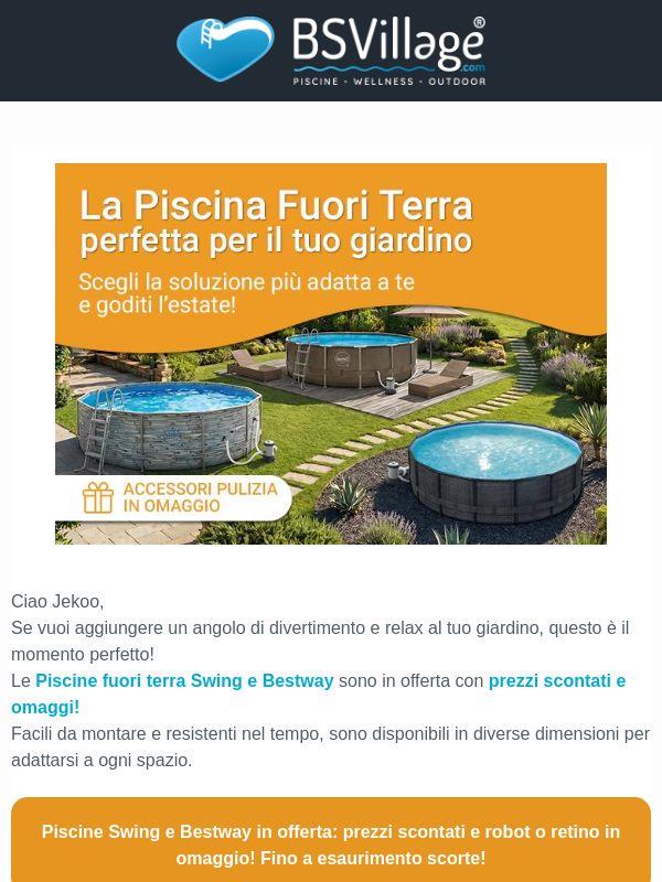 Piscine Fuori Terra Scontate + Omaggi! Ultimi modelli disponibili 🚚