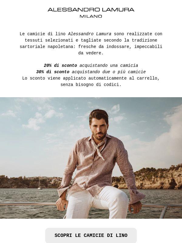 Le camicie di lino Alessandro Lamura — fino al 30% di sconto