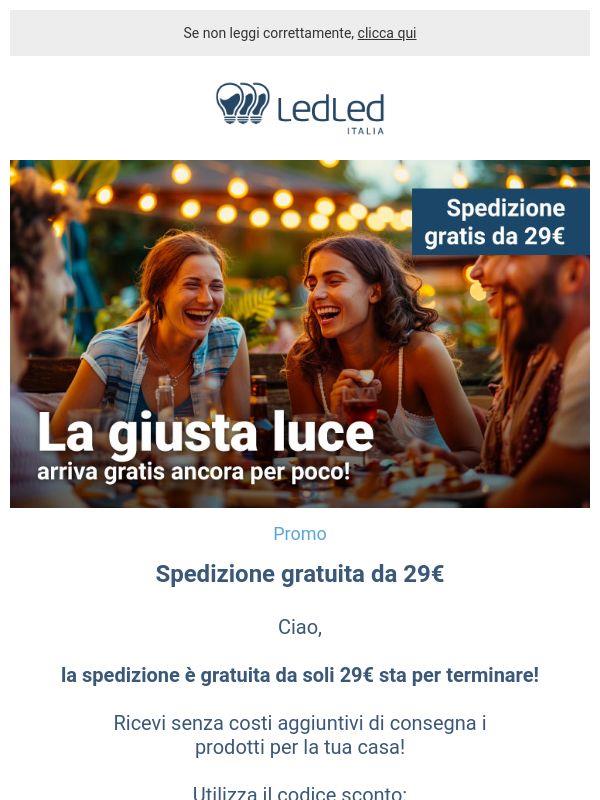 ! Ultime ore: Spedizione gratuita da 29€ 🚚