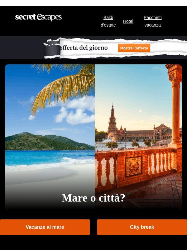 Saldi d'estate: mare o città?