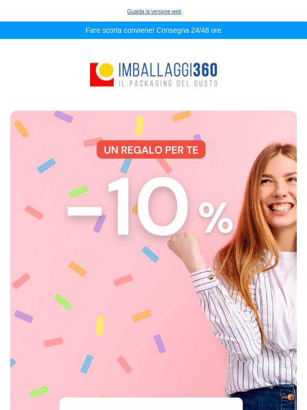 -10% di Sconto ⏰ Solo fino al 31 maggio