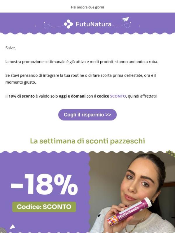 Hai già approfittato del -18%? 👀