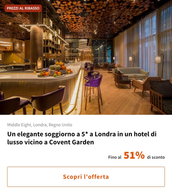 Un elegante soggiorno a 5* a Londra in un hotel di lusso vicino a Covent Garden