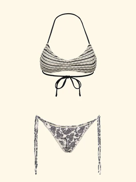 Bikini Donna F**K Fascia con Slip Regolabile Fantasia SW0403-X36
