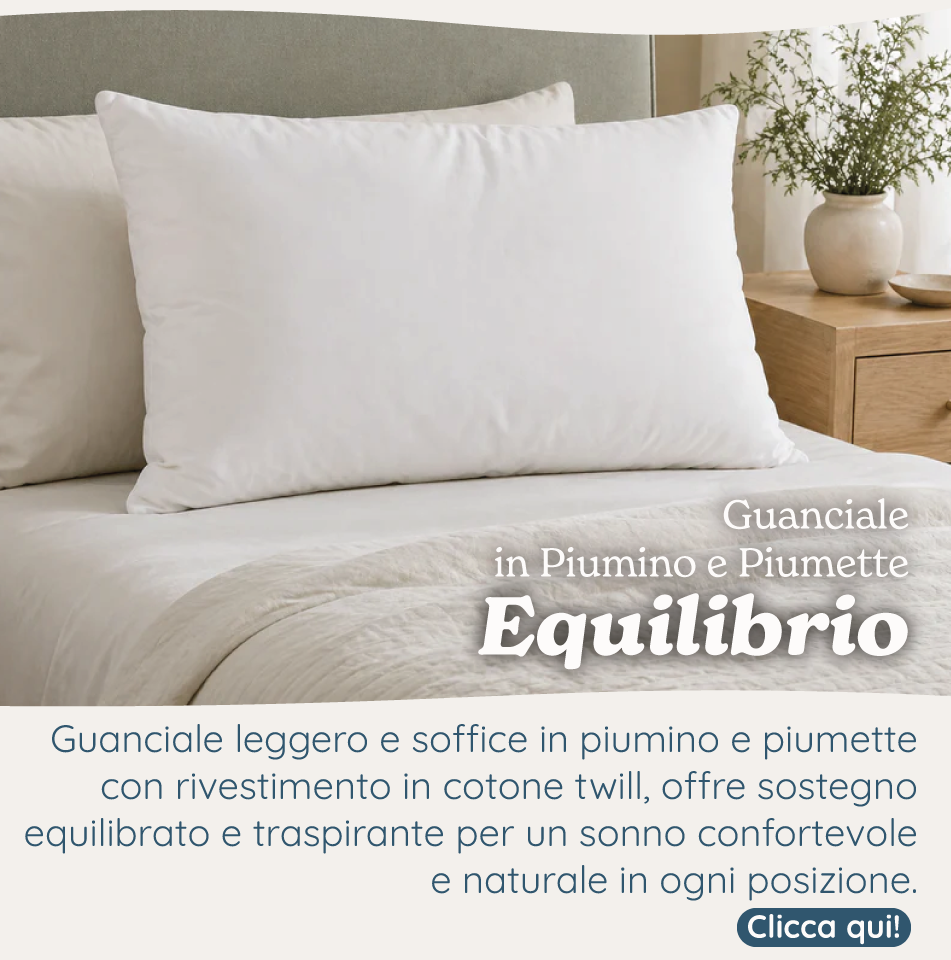 Guanciale in Piumino e Piumette - Equilibrio
