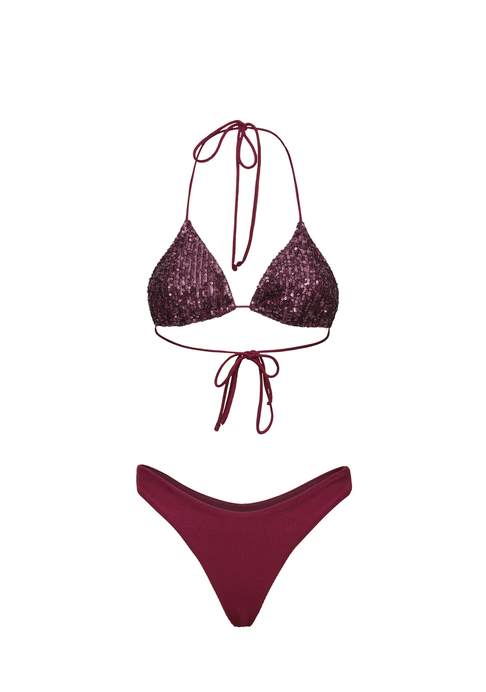 BIKINI TRIANGOLO Bordeaux Effek