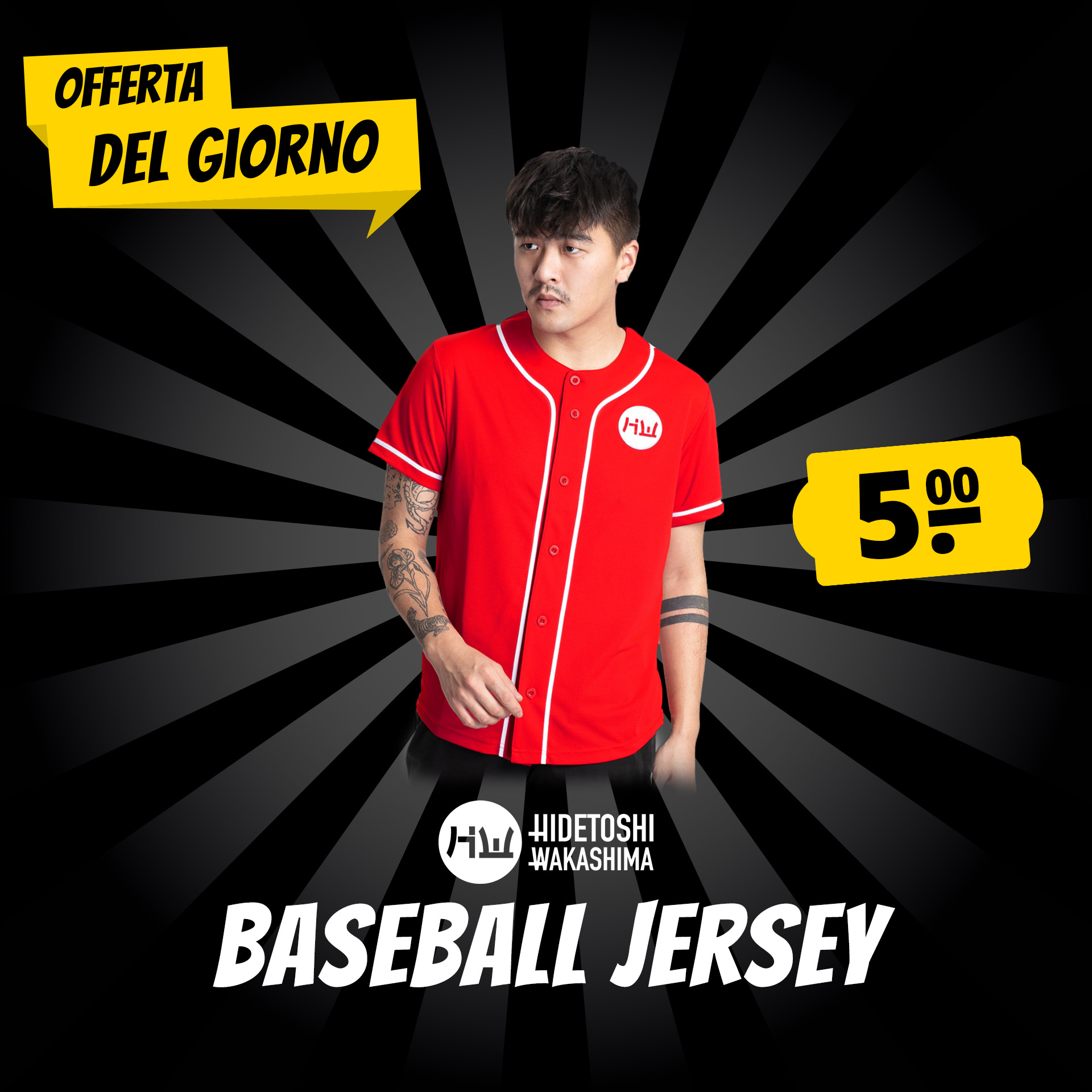 hidetoshi wakashima bc kiyota uomo palla da baseball maglia