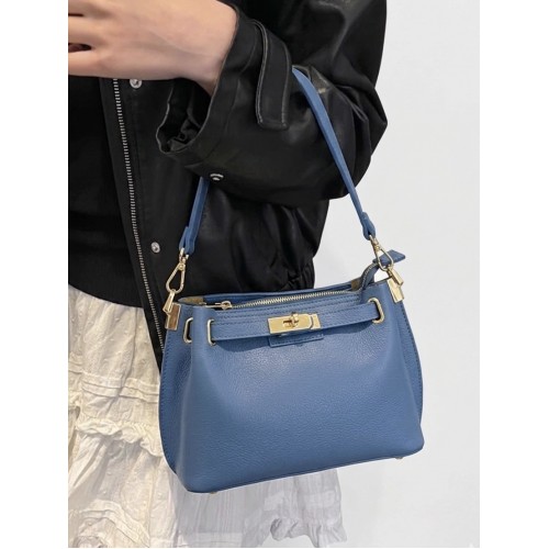 Lorettina Lock Detail Shoulder Bag