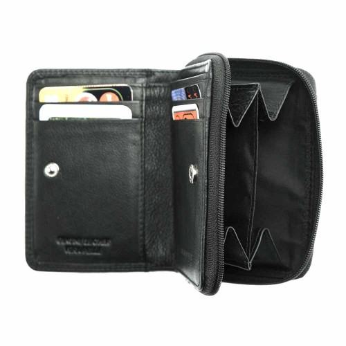 Diamante Compact Leather Wallet