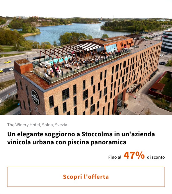 Un elegante soggiorno a Stoccolma in un'azienda vinicola urbana con piscina panoramica