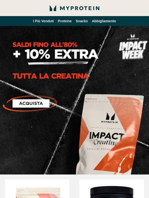 fino al -80% + 10% Extra sulla CREATINA 💥
