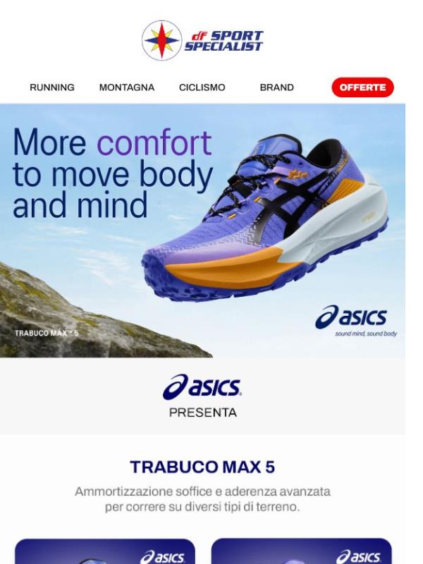 Scopri Asics Trabuco Max 5!