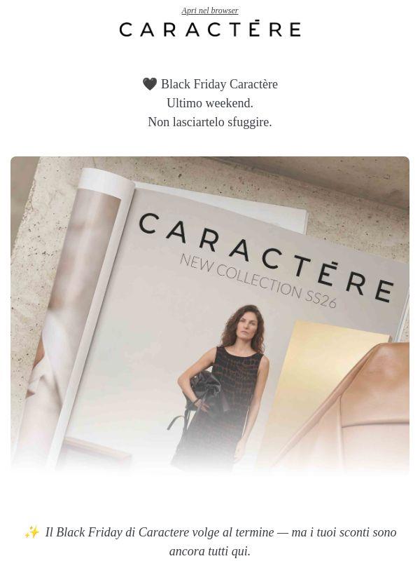 🖤 Black Friday Caractère.