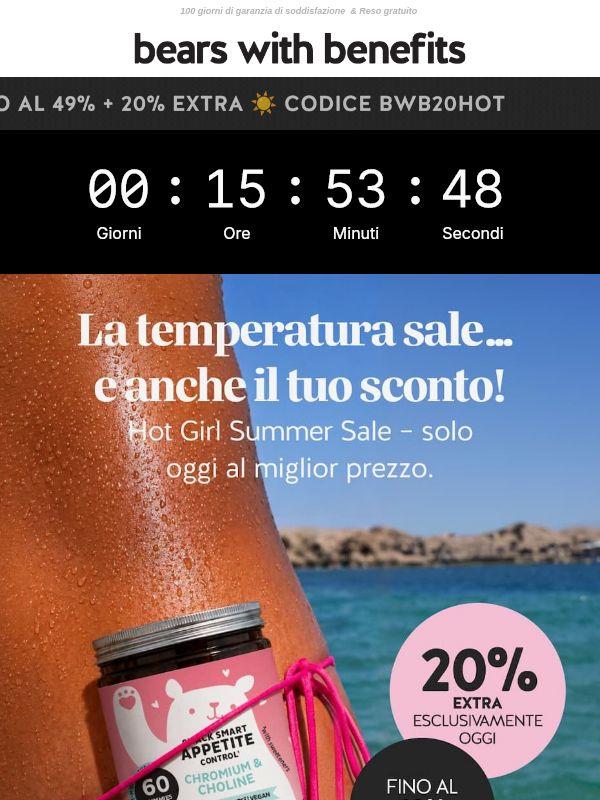 La temperatura sale... e anche il tuo sconto!🔥
