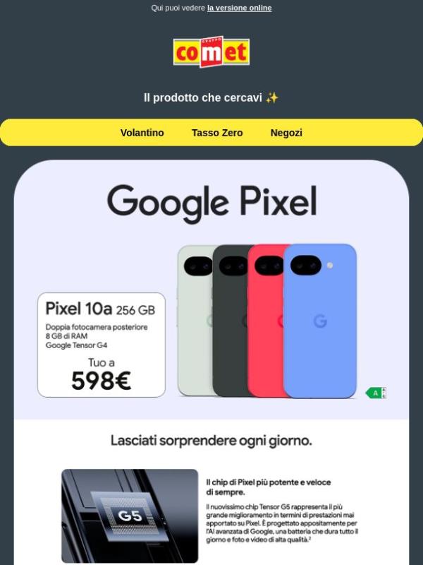 Scopri Google Pixel 10a ✨