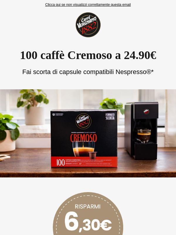 ☕ Ultimo giorno: 100 Caffè Cremoso a 24,90€
