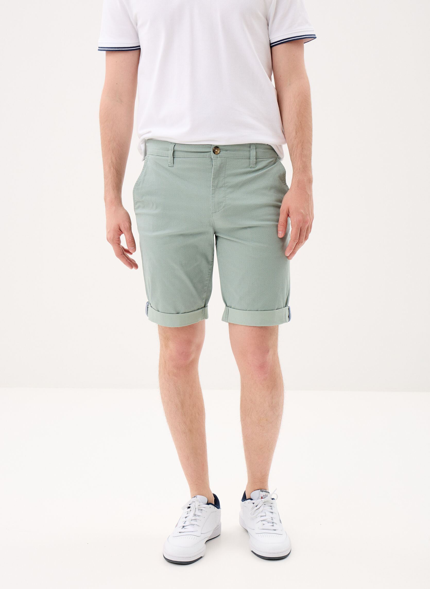Marvin&Co Bermudas SLIMANE SHORT homme vert
