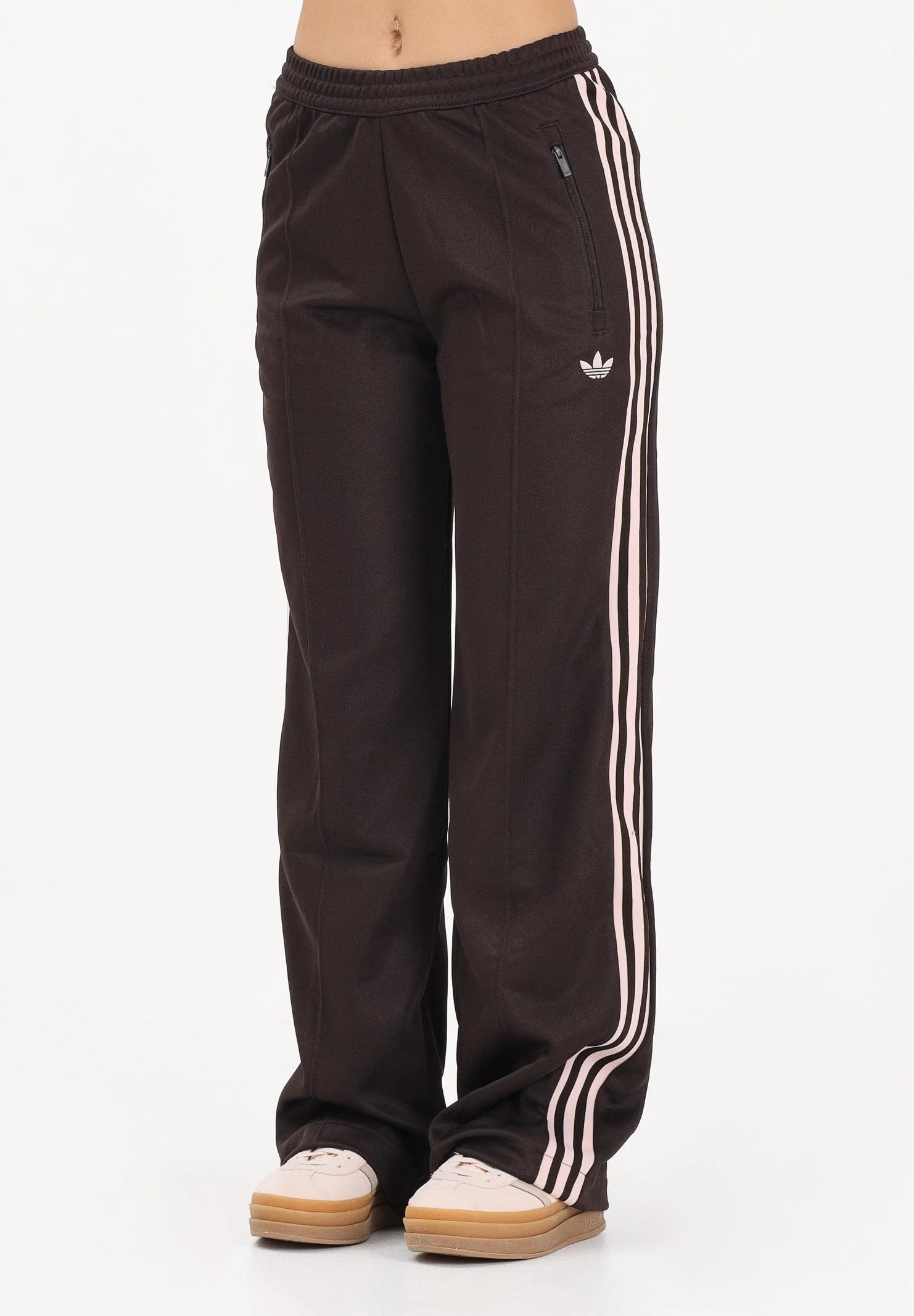 Image of ADIDAS ORIGINALS Pantalone sportivo Classic marrone e rosa da donna