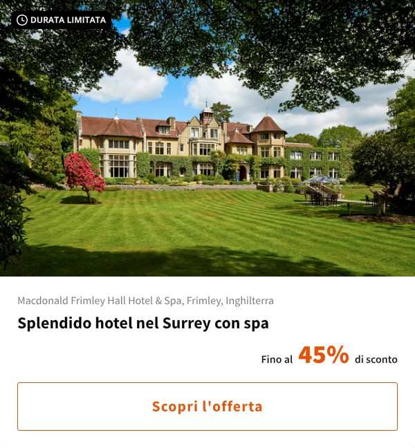 Splendido hotel nel Surrey con spa