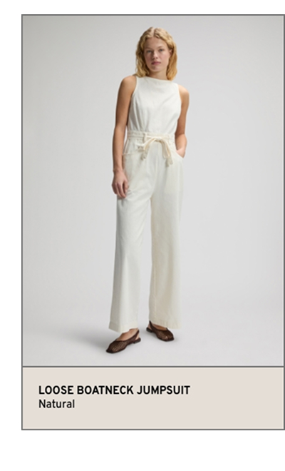Loose Boatneck Jumpsuit