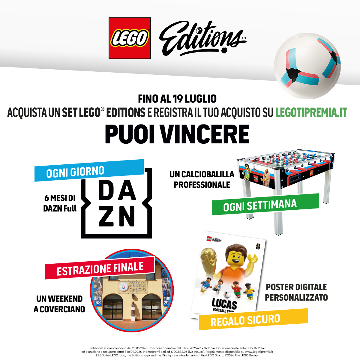 concorso lego editions football