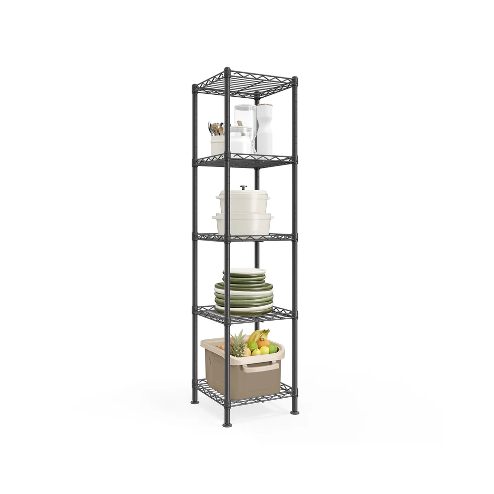 Image of Scaffale stretto con ripiani regolabili per vari ambienti