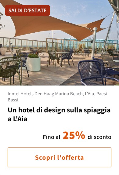 Un hotel di design sulla spiaggia a L'Aia