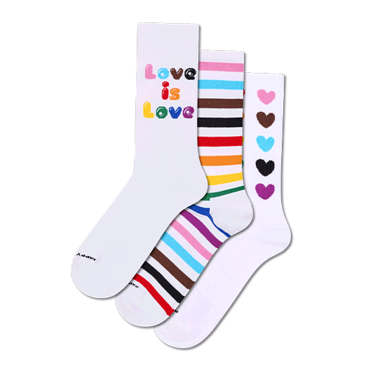 Set regalo di calzini Pride Sneaker in confezione da 3