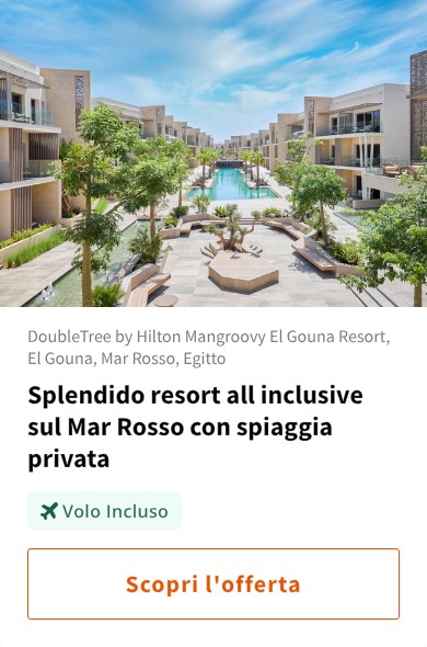 Splendido resort all inclusive sul Mar Rosso con spiaggia privata