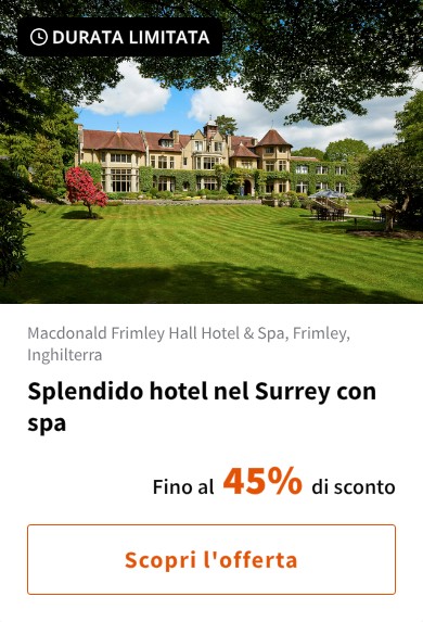 Splendido hotel nel Surrey con spa