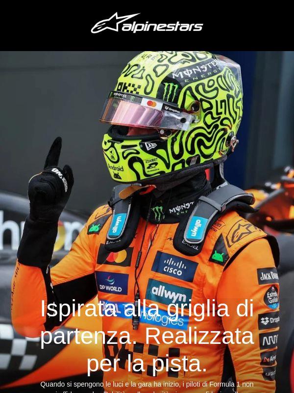 Ispirata alla griglia di partenza della F1. Progettata per te