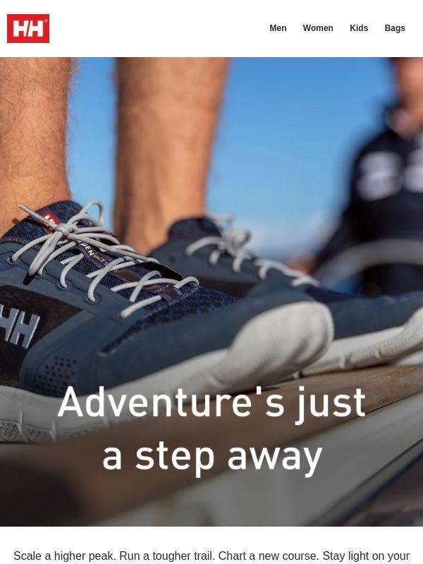 New in: lightweight footwear